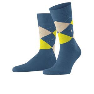 BURLINGTON Men's Argyle Pattern Mid-Calf Socks Men BLUE